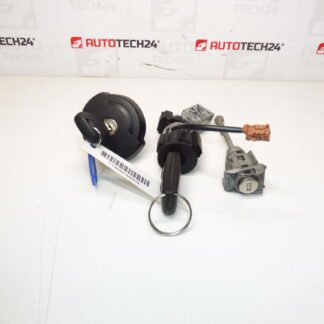 Conjunto de fechaduras e 2 chaves Citroën Peugeot 1606423680 4162KF