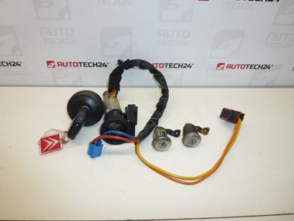 Conjunto de fechaduras + 1 chave Citroën Xsara 4162RY 4162Z4