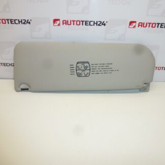 Pala de sol Citroën C8 Peugeot 807, iluminação - direita 8143GN