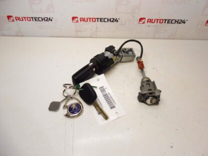 Conjunto de fechaduras e 2 chaves Citroën Peugeot 4162SS 4162KF 4162XT